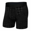 Saxx 22nd Century Silk Boxer Brief - Dogstooth Camo Black