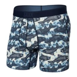 Saxx Quest Quick Dry Mesh Boxer Brief (Upstream + Twilight)