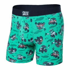 Saxx Vibe Boxer Brief - Off Course Carts/Green