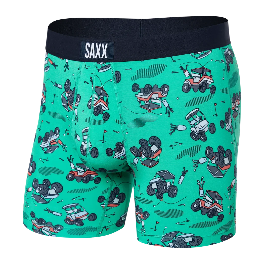 Saxx Vibe Boxer Brief - Off Course Carts/Green 1 Saxx Vibe Boxer Brief - Off Course Carts/Green