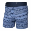 Saxx DropTemp Cooling Cotton Boxer Brief - 19th Hole Stripe - Blue