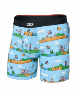 Saxx Vibe Xtra Soft Comfort Boxer Brief - Out Of Bounds-Blue