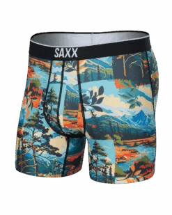 Saxx Volt Boxer Brief - Painted Landscape Multi