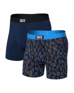 Saxx Ultra Super Soft (2 Pack) Boxer Brief - Bunch O' Boats/Maritime