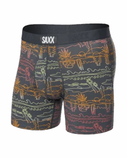 Saxx Ultra Boxer Brief - Summer Roadtrip - Ebony