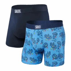 Saxx Vibe 2 Pack Boxer Brief - Moosletoe/Navy