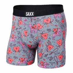 Saxx Vibe Boxer Brief - I Heart Cowboys/Grey