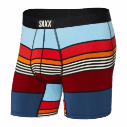 Saxx Vibe Boxer Brief - Navy Super Stripe