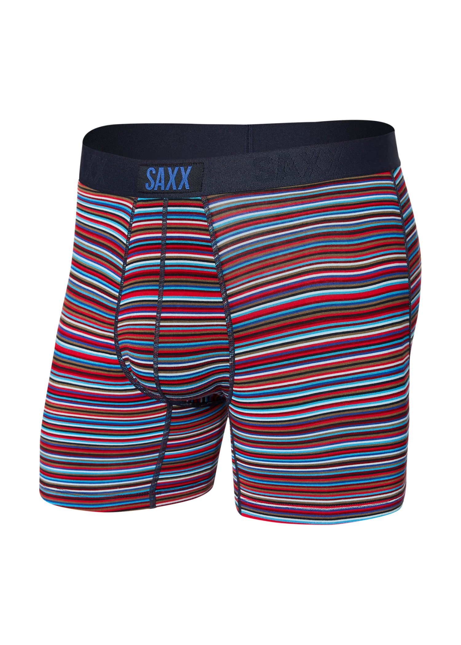 Saxx Vibe Boxer Brief - Blue Vibrant Stripe 1 Saxx Vibe Boxer Brief - Blue Vibrant Stripe