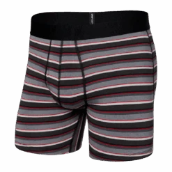 Saxx Droptemp™ Cooling Boxer Brief - College Stripe Grey