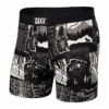 Saxx Vibe Boxer Brief - Winter Shadows Black