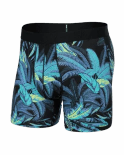 Saxx Droptemp Cooling Boxer Brief - Tropical Jungle Blue