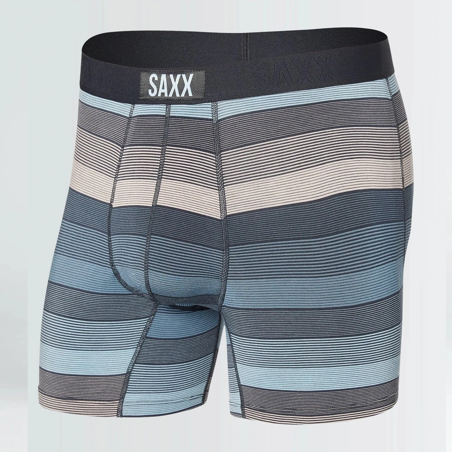 Saxx Vibe Boxer Brief (Hazy Stripe - Washed Blue) 1 Saxx Vibe Boxer Brief (Hazy Stripe - Washed Blue)