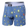 Saxx Vibe Boxer Brief - Lawnchairs & Limes/Blue