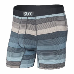 Saxx Vibe Boxer Brief - Hazy Stripe/Washed Blue