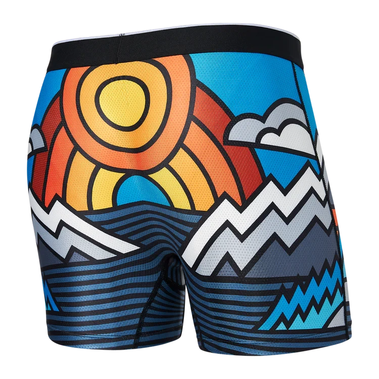 Saxx Volt Boxer Brief - Great Outdrawers Blue 2 Saxx Volt Boxer Brief - Great Outdrawers Blue - Image 2