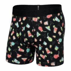Saxx Droptemp Cooling Boxer Brief - Happy Hour/Black