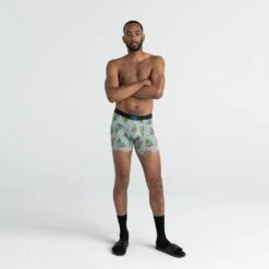 Saxx Vibe Boxer Brief (Pants Drunk - Grey Heather) 5 Saxx Vibe Boxer Brief (Pants Drunk - Grey Heather) -Saxx Comfort Sales DRUNK2