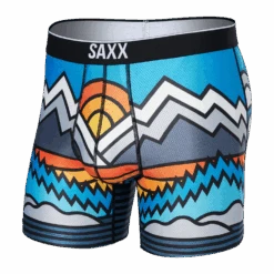 Saxx Volt Boxer Brief - Great Outdrawers Blue