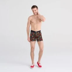 Saxx Vibe Boxer Brief - Desert Daze/Faded Black