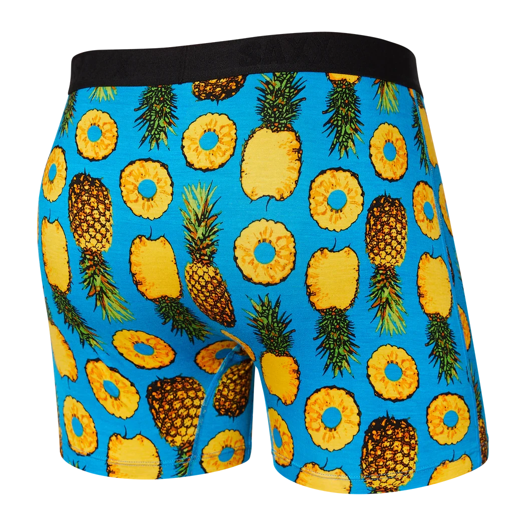 Saxx Ultra Boxer Brief - Polka Pineapple/Blue 2 Saxx Ultra Boxer Brief - Polka Pineapple/Blue - Image 2