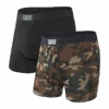 Saxx Vibe 2 Pack Boxer Brief - Black/Wood Camo