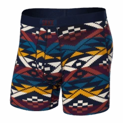 Saxx Vibe Boxer Brief - Asher Geo Ocean Multi
