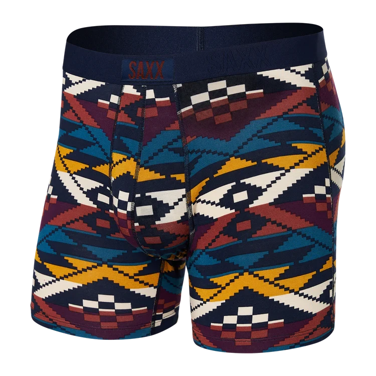 Saxx Vibe Boxer Brief - Asher Geo Ocean Multi 1 Saxx Vibe Boxer Brief - Asher Geo Ocean Multi