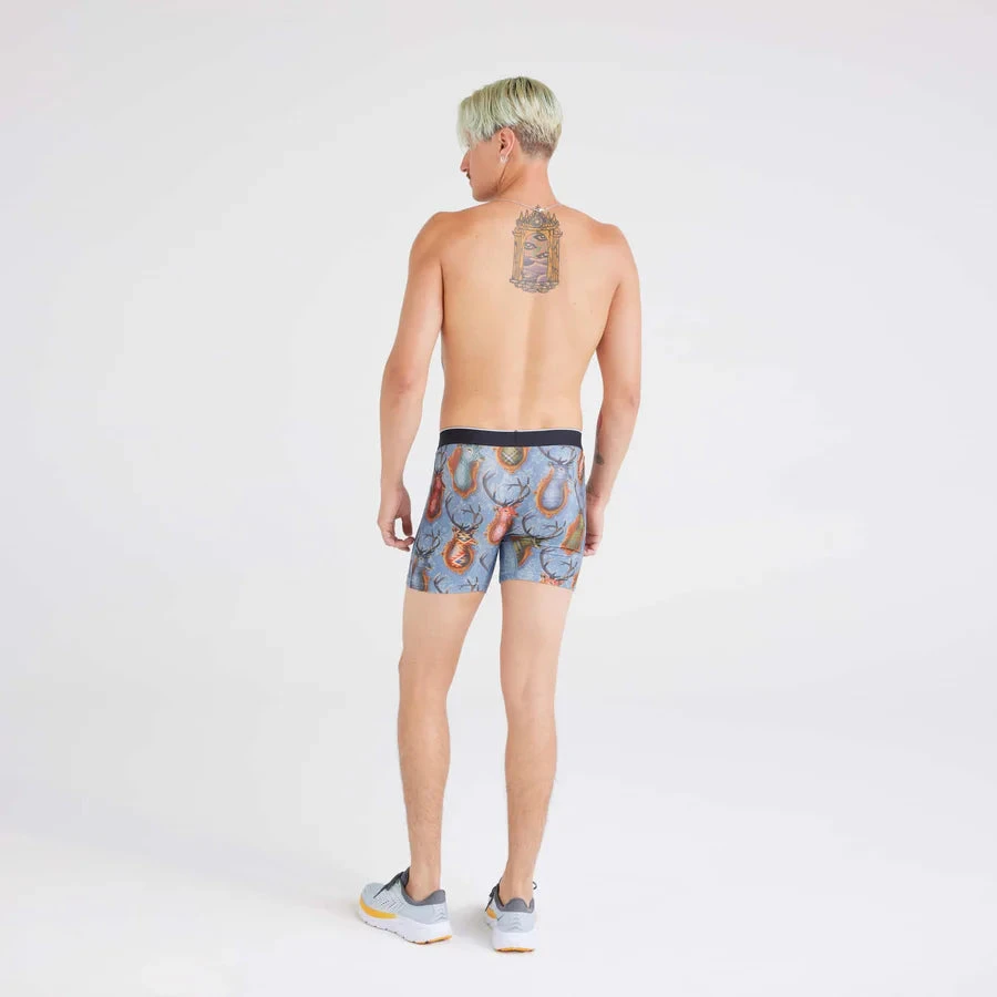 Saxx Volt Boxer Brief - Mr. Deer Face-Slate 2 Saxx Volt Boxer Brief - Mr. Deer Face-Slate - Image 2