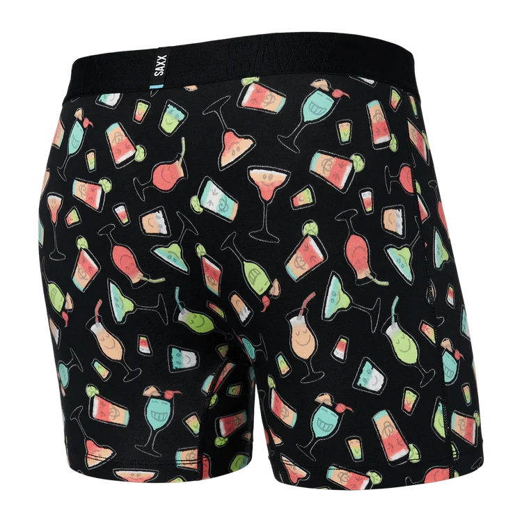 Saxx Droptemp Cooling Boxer Brief - Happy Hour/Black 2 Saxx Droptemp Cooling Boxer Brief - Happy Hour/Black - Image 2