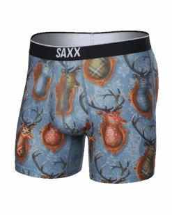 Saxx Volt Boxer Brief - Mr. Deer Face-Slate