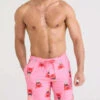 Saxx Oh Buoy 2N1 Long Swim Volley Short 7 " - Crab Cocktail Pink