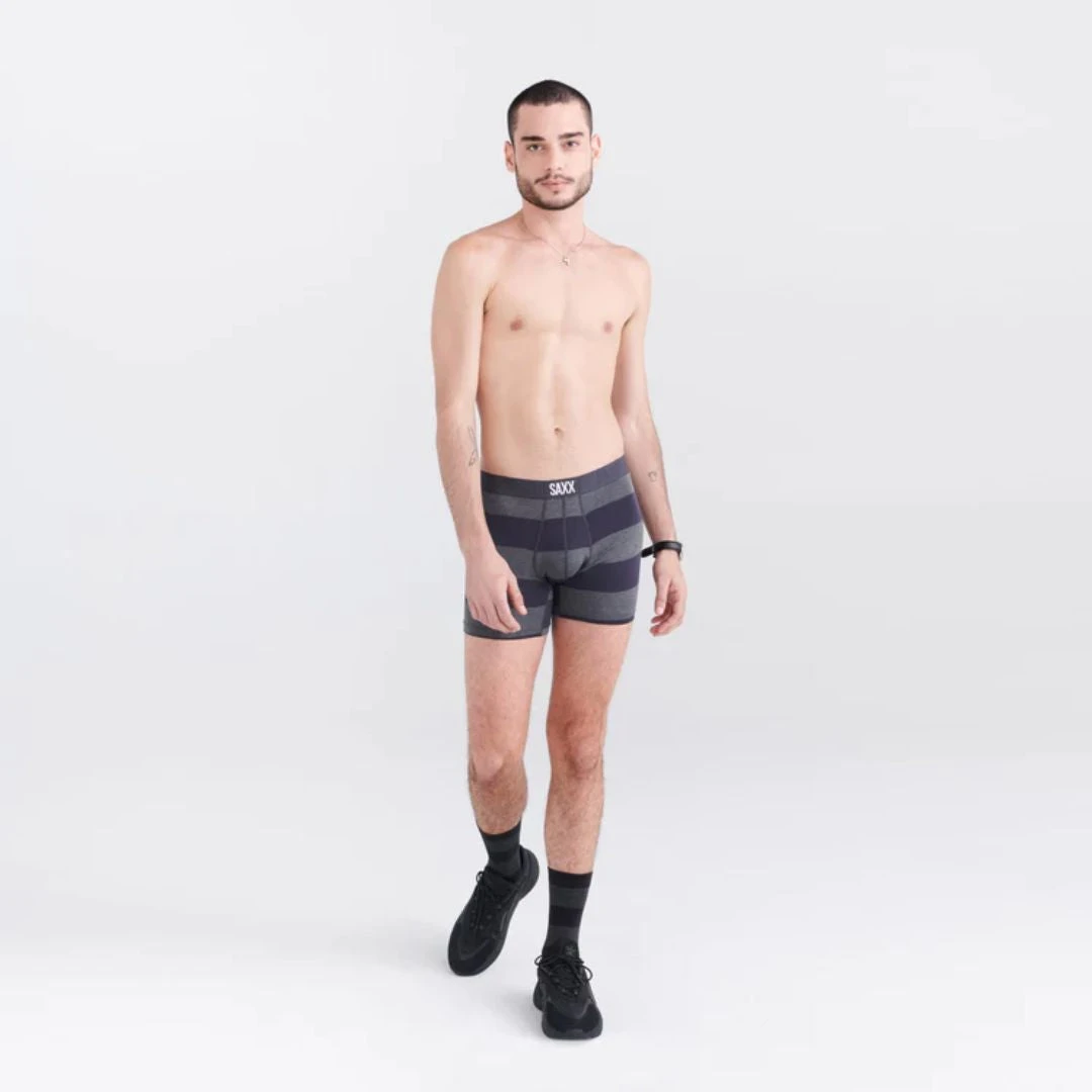 Saxx Vibe Boxer Brief | 2 Pack (Graphite Ombre + Rugby + Black) 2 Saxx Vibe Boxer Brief | 2 Pack (Graphite Ombre + Rugby + Black) - Image 2