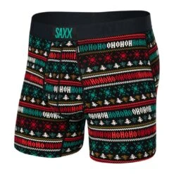 Saxx Ultra Boxer Brief (Holiday Sweater + Black)