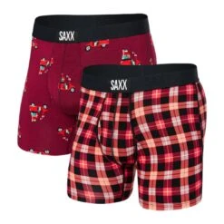 Saxx Ultra Boxer Brief Fly | 2 Pack (Special Delivery + Merry Bright)