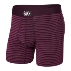Saxx Ultra Boxer Brief (Microstripe + Plum)
