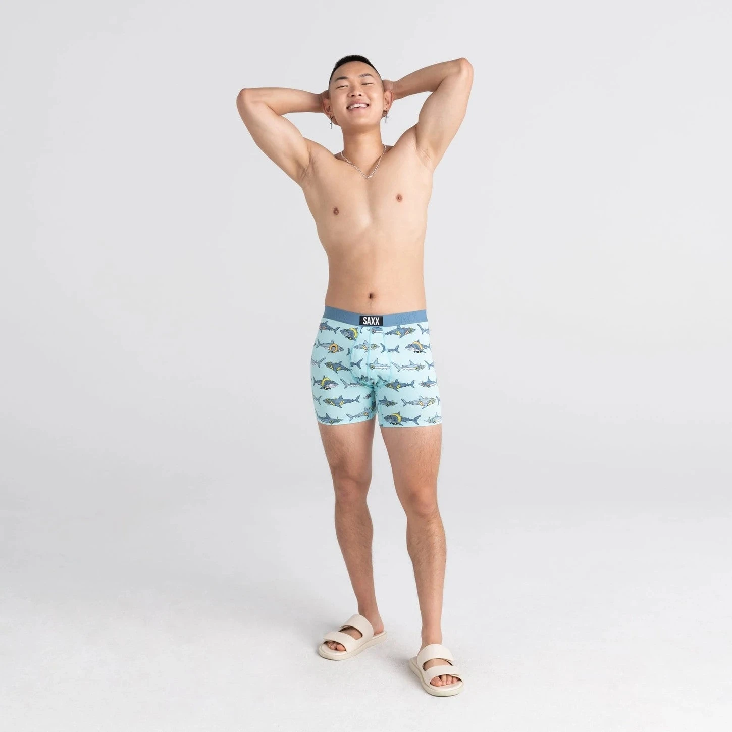 Saxx Ultra Boxer Brief Fly (Pool Sharks - Sea Glass) 3 Saxx Ultra Boxer Brief Fly (Pool Sharks - Sea Glass) - Image 3