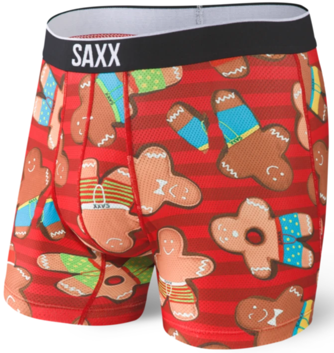 SAXX Volt Boxer Brief Gingerbread Bros 1 SAXX Volt Boxer Brief Gingerbread Bros