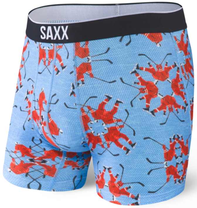 SAXX Volt Boxer Brief Snow Shower 1 SAXX Volt Boxer Brief Snow Shower