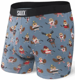 SAXX Vibe Boxer Brief Grey Puck Yeah