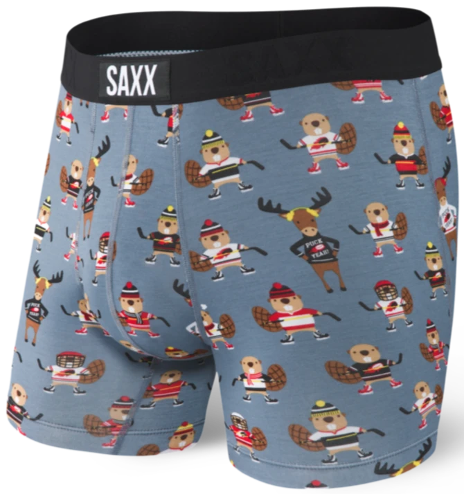 SAXX Vibe Boxer Brief Grey Puck Yeah 1 SAXX Vibe Boxer Brief Grey Puck Yeah