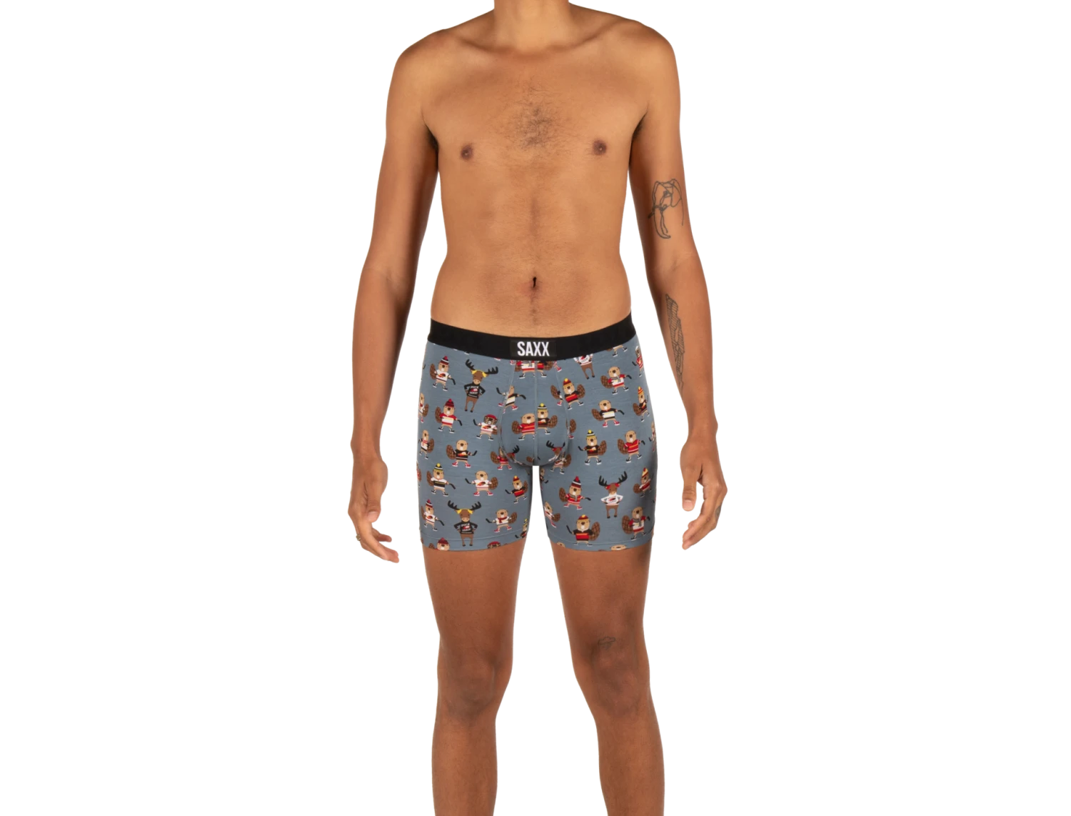 SAXX Vibe Boxer Brief Grey Puck Yeah 3 SAXX Vibe Boxer Brief Grey Puck Yeah - Image 3