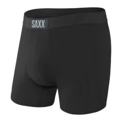 Saxx Vibe Boxer Brief (Black + Black)