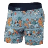 Saxx Vibe Boxer Brief - Fresh Tracks-Desert Blue