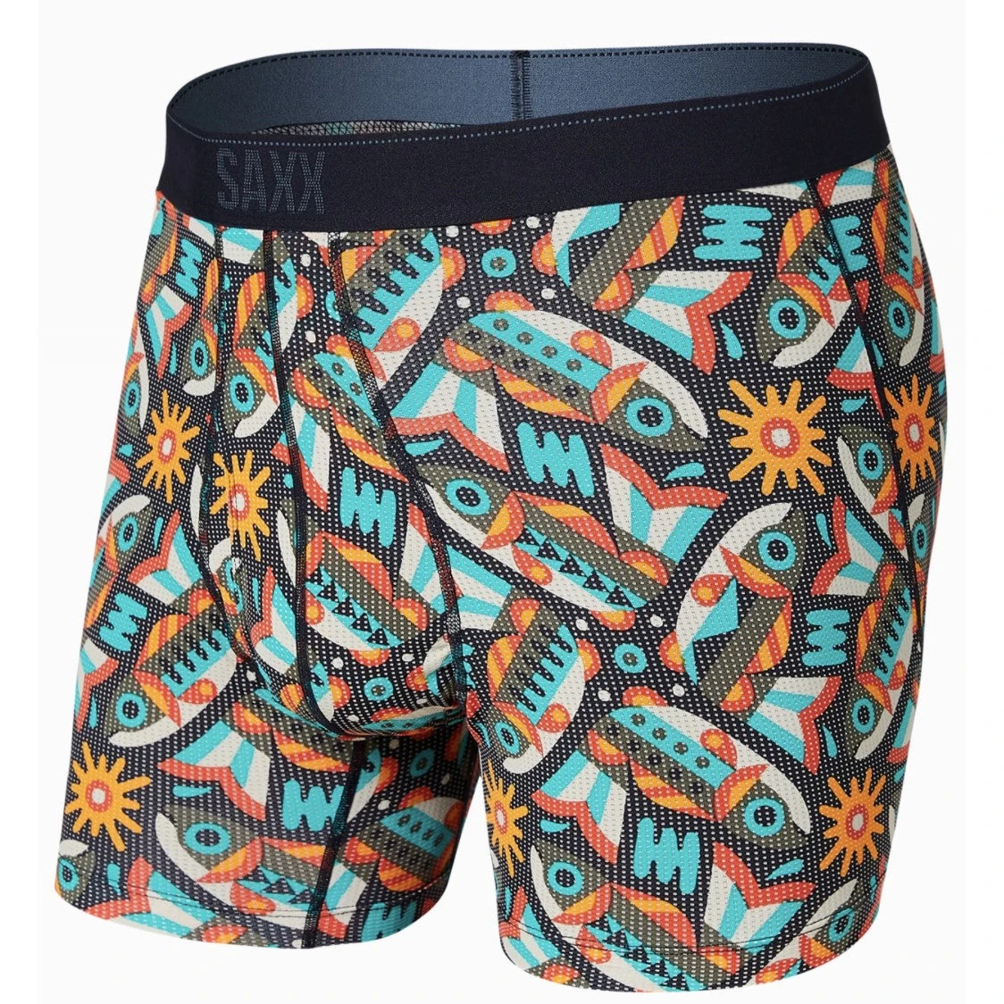 Saxx Quest Boxer (Multi Fish Are Fly) 1 Saxx Quest Boxer (Multi Fish Are Fly)