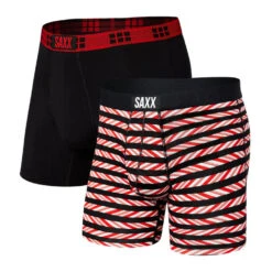 Saxx Vibe Boxer Brief Super Soft 2PK (Minty Fresh + Black)