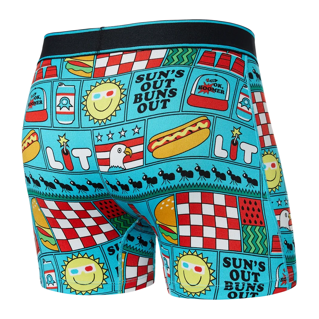 Saxx Daytripper Boxer Brief - July Block Party/Blue 2 Saxx Daytripper Boxer Brief - July Block Party/Blue - Image 2
