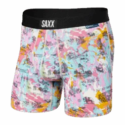 Saxx Vibe Super Soft Boxer Brief - Parks Bucket List- Multi