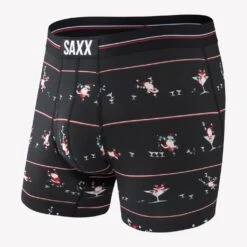 Saxx Ultra Boxer Brief (Black Holiday Cheer)