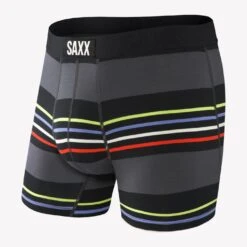 Saxx Vibe Boxer Brief (Black Surf Stripe)
